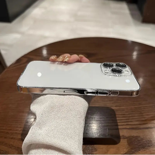 iPhone Ultra Thin Clear Built-in Lens Case