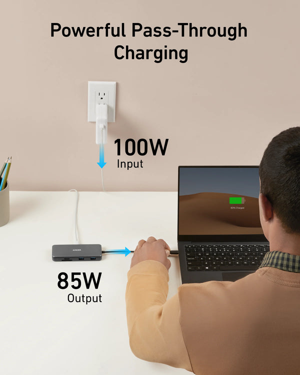 أنكر 555 محور USB-C (8 في 1)