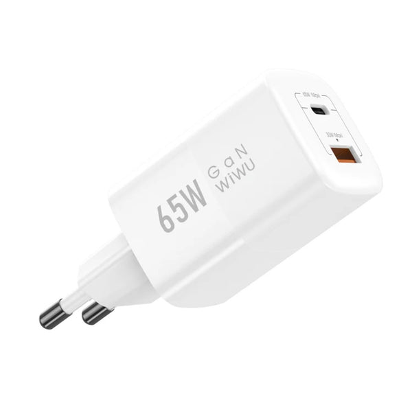 WIWU 65W PD+QC wall charger/ EU Plug Wi-U012