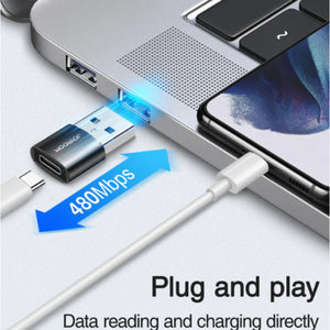 JOYROOM S-H152 USB Male to Type-C Female Adapter- 2pcs