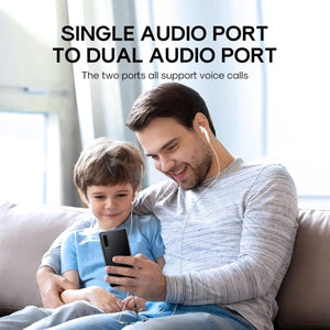 JOYROOM SY-A04 Headphone Male to 2-Female Splitter