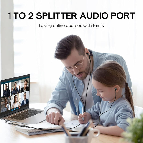 JOYROOM SY-A04 Headphone Male to 2-Female Splitter