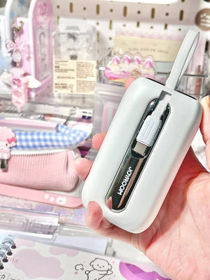 باور بانك ميني JOYROOM JR-L012 22.5W سعة 10000mAh مع كابلين مزدوجين