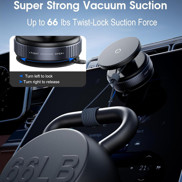 GOJI Magnetic Car Phone Holder Ultra Vacuum Suction