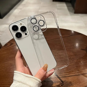 iPhone Ultra Thin Clear Built-in Lens Case