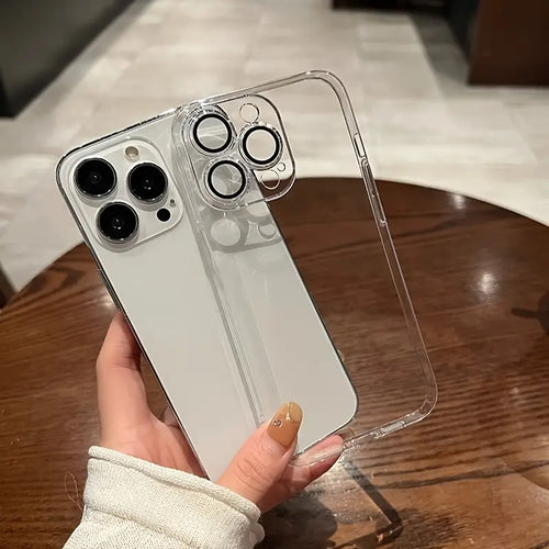 iPhone Ultra Thin Clear Built-in Lens Case