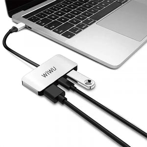 WIWU  Alpha 3 In 1 USB-C Hub C2h