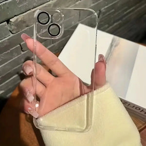 iPhone Ultra Thin Clear Built-in Lens Case