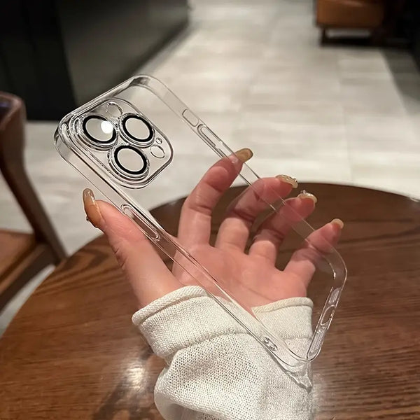 iPhone Ultra Thin Clear Built-in Lens Case