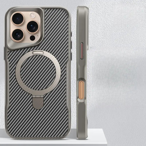 iPhone AirFlow Shield Carbon MagSafe Stand Case
