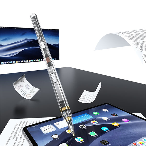 USAMS US-ZB264 Transparent Magnetic Charging Tilt-sensitive Active Touch Capacitive Stylus Pen  For iPad