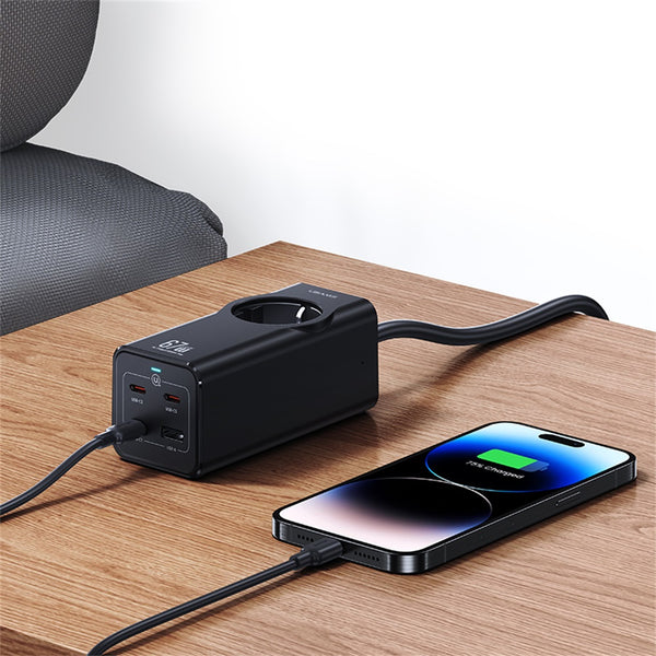 USAMS-CC225 67W Four-port Fast Charging Adapter 3C+1U  1.5M Cable 2200W AC power strip