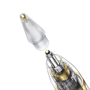 USAMS US-ZB264 Transparent Magnetic Charging Tilt-sensitive Active Touch Capacitive Stylus Pen  For iPad