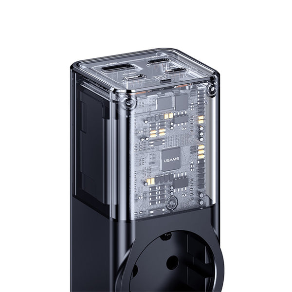USAMS-CC225 67W Four-port Fast Charging Adapter 3C+1U  1.5M Cable 2200W AC power strip