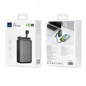 WIWU New Tank Power bank 67W Fast Charging