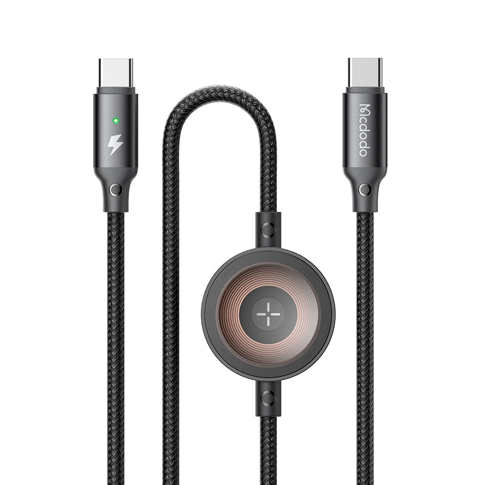 MCDODO CA-2580 60W USB-C to USB-C+ Wireless Charger for Apple Watch Cable 1.5m