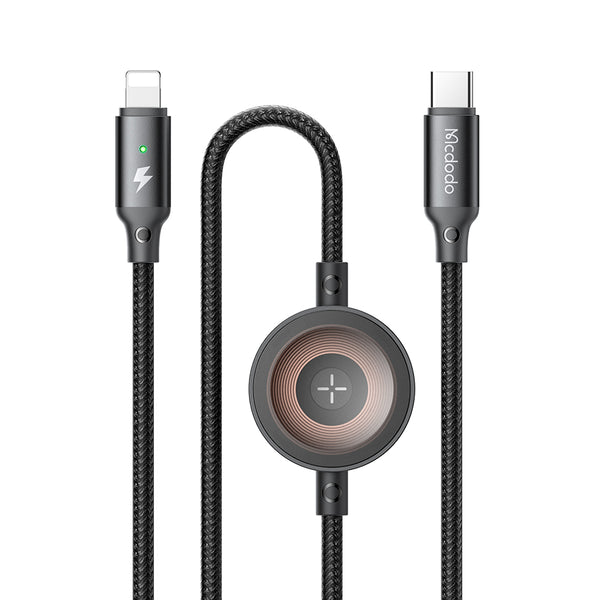 MCDODO CA-5680 36W USB-C to Lightning+ Wireless Charger for Apple Watch Cable 1.5m
