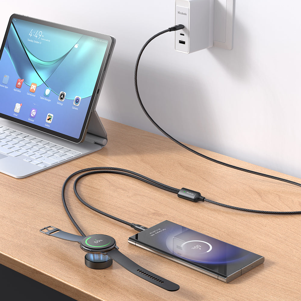 MCDODO CA-4210 2 in 1 60W USB-C+ Wireless Charger for Samsung Watch Cable 1.2m