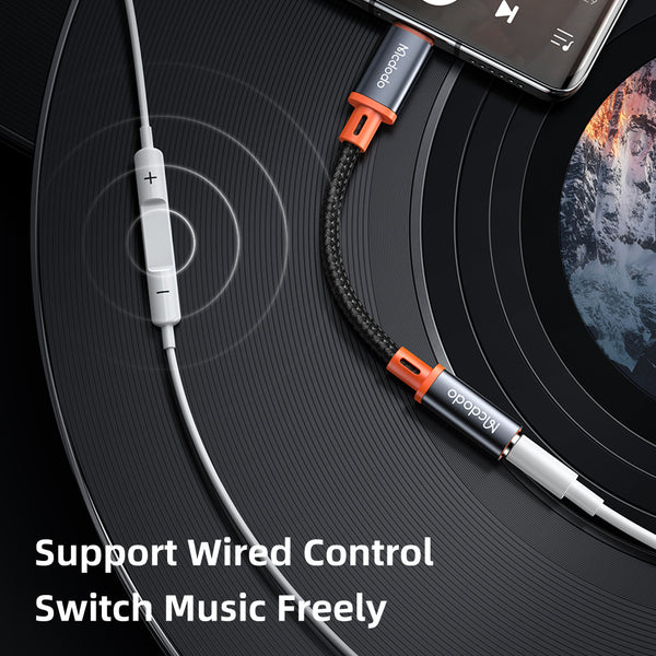 MCDODO CA-7561 Type-C to 3.5mm AUX Female Cable 0.11m