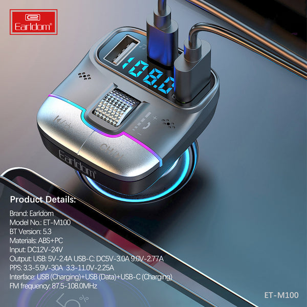 Earldom ET-M100 Bluetooth Car Mp3