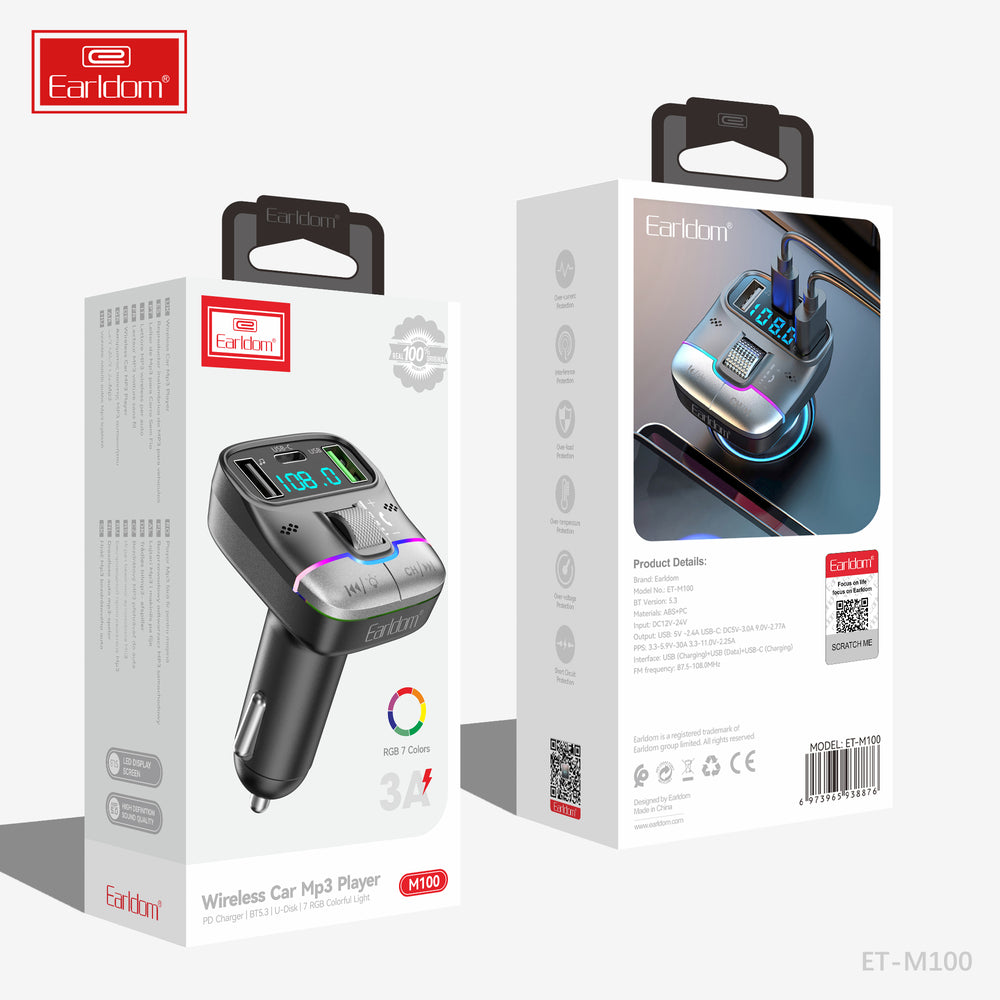 Earldom ET-M100 Bluetooth Car Mp3