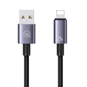 USAMS US-SJ667 Lightning 2.4A Aluminum Alloy Fast Charging & Data Cable-Sufeng Series 1.2M
