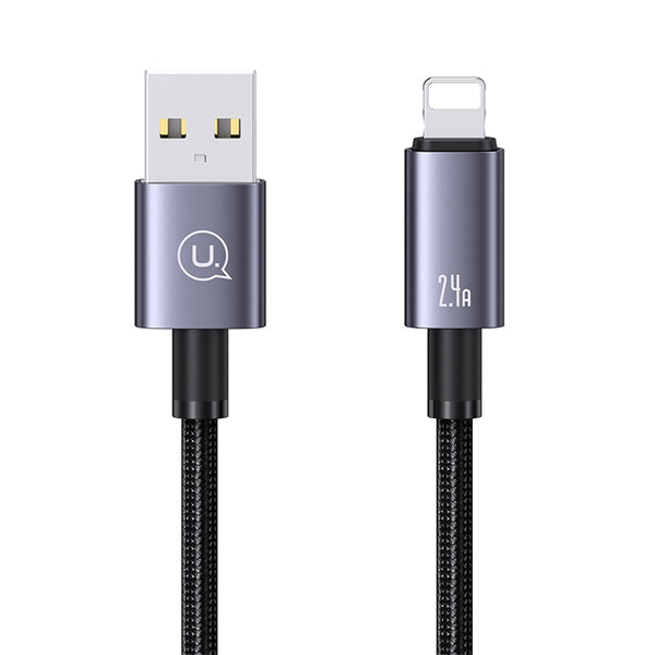 USAMS US-SJ667 Lightning 2.4A Aluminum Alloy Fast Charging & Data Cable-Sufeng Series 1.2M