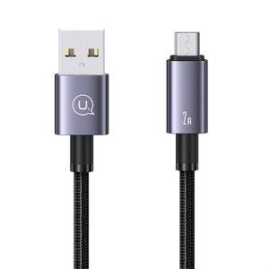 USAMS US-SJ668 Micro 2A Aluminum Alloy Fast Charging & Data Cable-Sufeng Series 1.2M