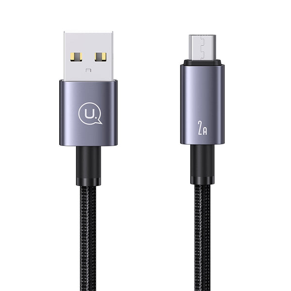 USAMS US-SJ668 Micro 2A Aluminum Alloy Fast Charging & Data Cable-Sufeng Series 1.2M