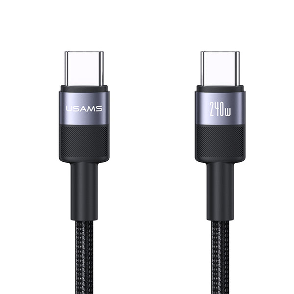 USAMS SJ727 240W Aluminum Alloy Data Cable Type-C To Type-C - SY Series 1.2M