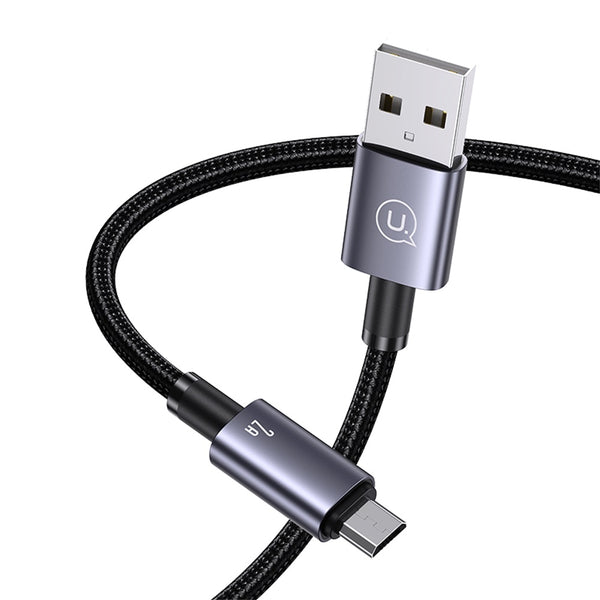 USAMS US-SJ668 Micro 2A Aluminum Alloy Fast Charging & Data Cable-Sufeng Series 1.2M