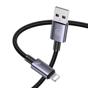 USAMS US-SJ667 Lightning 2.4A Aluminum Alloy Fast Charging & Data Cable-Sufeng Series 1.2M