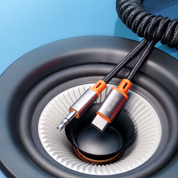 MCDODO CA-0900 Type-C to DC3.5 Male Coil Cable 1.8m