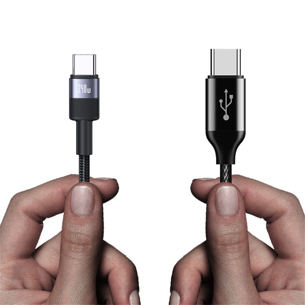 USAMS SJ727 240W Aluminum Alloy Data Cable Type-C To Type-C - SY Series 1.2M