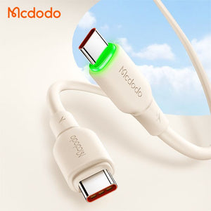MCDODO CA-4770 65W Type-C to Type-C Data Cable with LED Light 1.2m