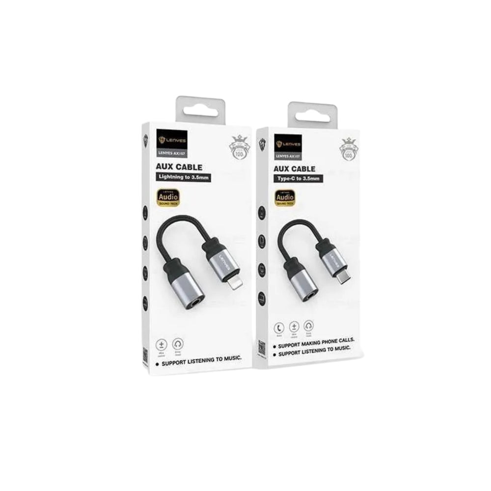 LENYES Original Lightning to 3.5mm Audio Adapter