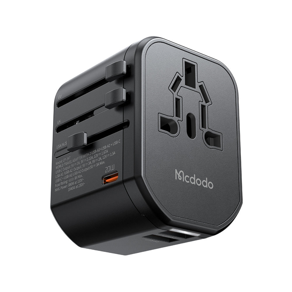 MCDODO CP-3471 20W Universal Travel Adapter (UK/US/EU/AU)