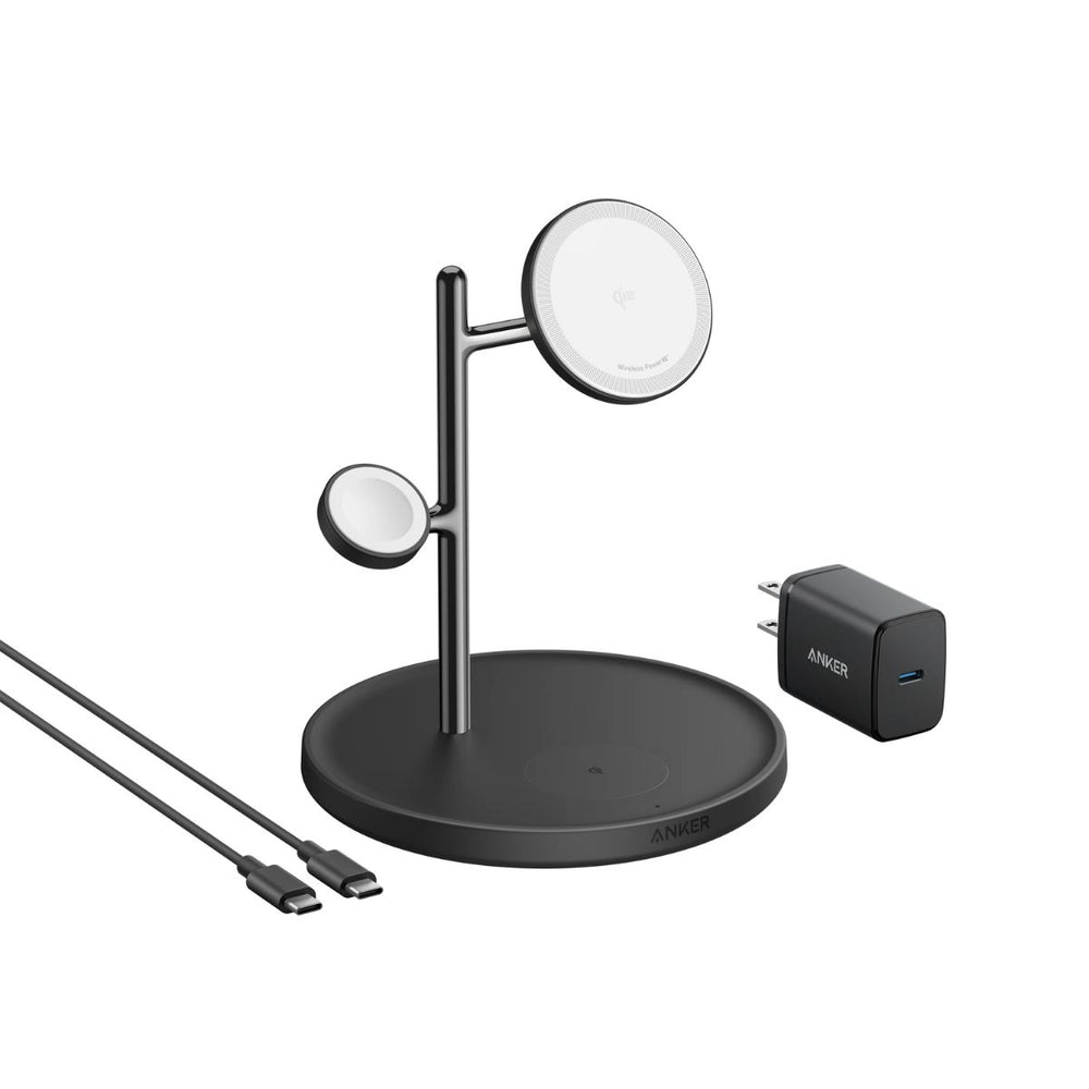 ANKER MagGo Wireless Charging Station cable and charger B25M4G11