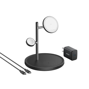 ANKER MagGo Wireless Charging Station cable and charger B25M4G11