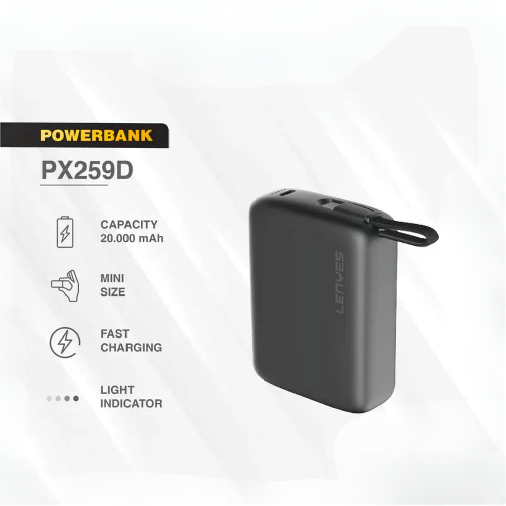 LENYES Mini 20000mAh Fast Charging Power Bank PX259D