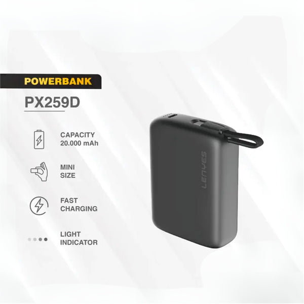 LENYES Mini 20000mAh Fast Charging Power Bank PX259D