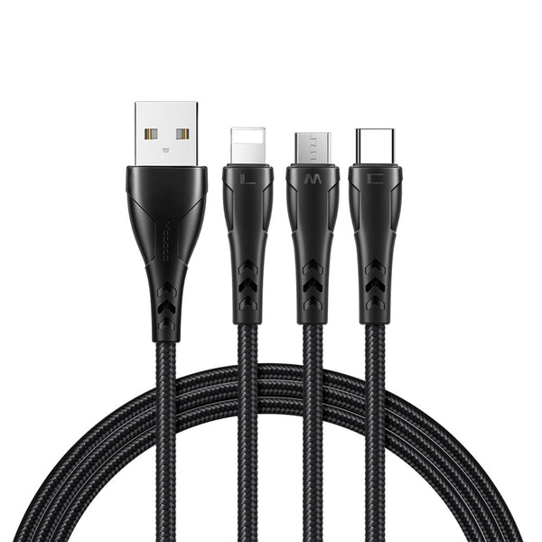 MCDODO CA-6960 3 in 1 Data Cable 1.2m
