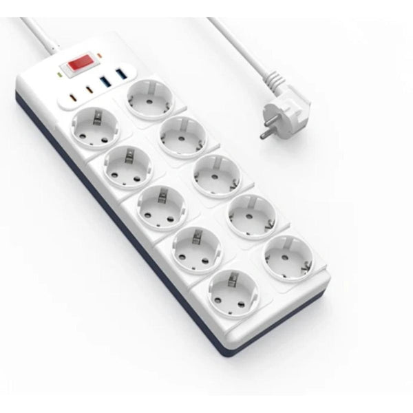WiWU Wi-S008 PS1042 20W GaN 14 in 1 High Capacity Power Strip