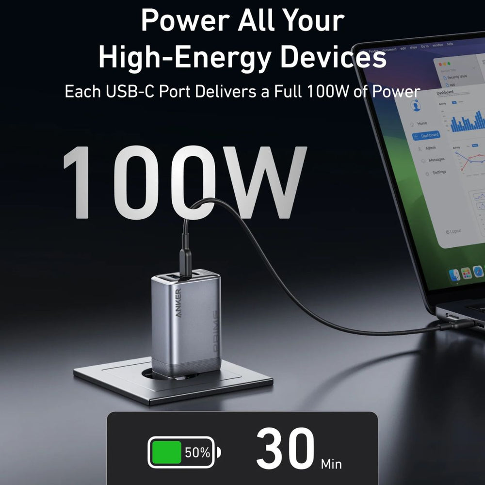 ANKER Prime Charger (100W, 3 Ports, GaNPrime) A2688341