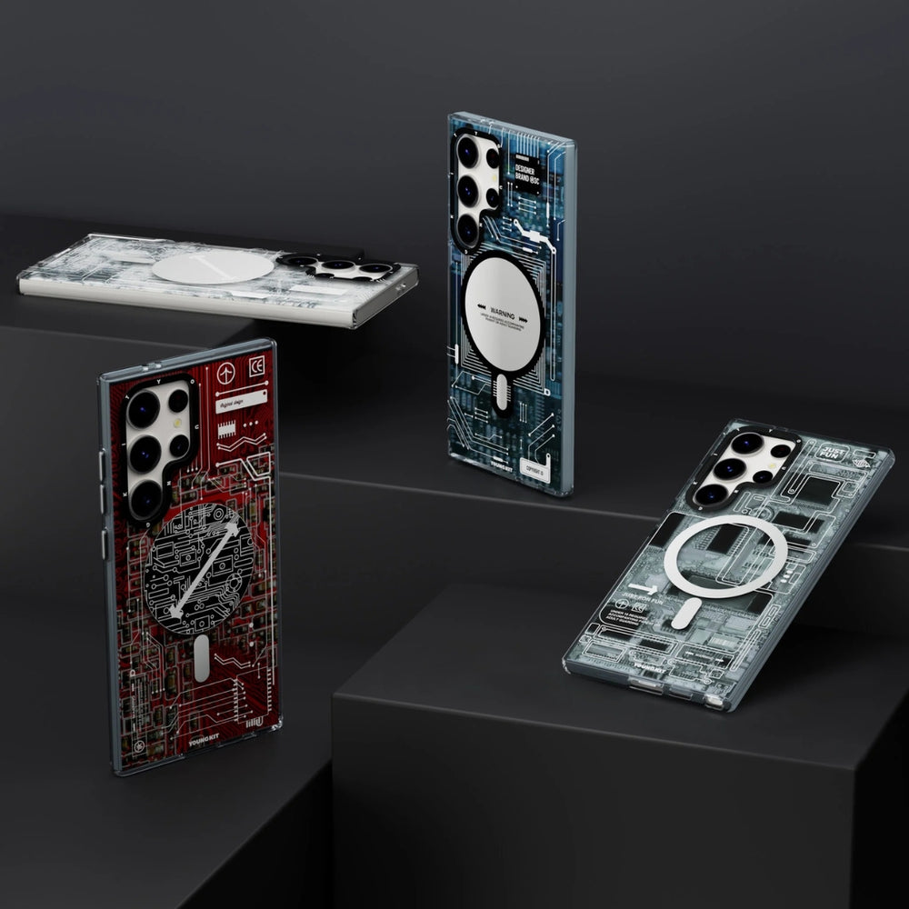 YOUNGKIT Samsung Technology Futuristic Circuit Board Case