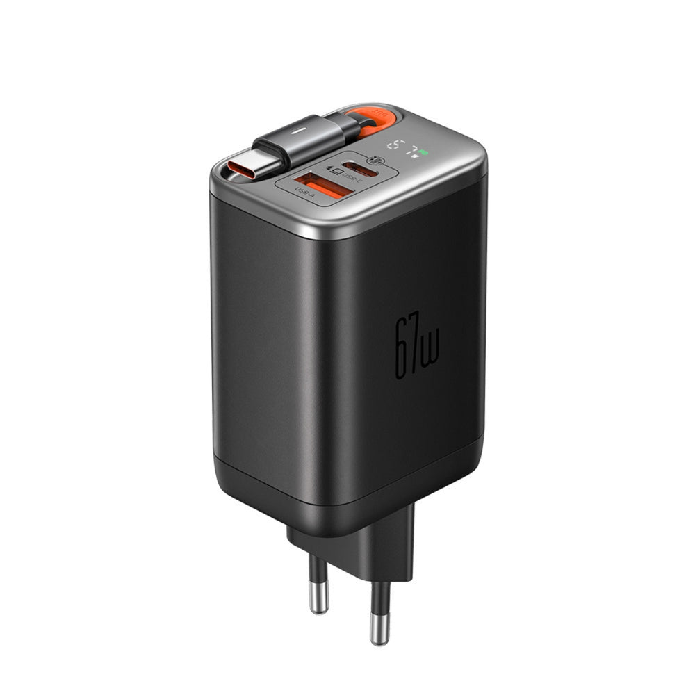 MCDODO CH-4100 67W Digital Display GaN Charger Built-in 65cm retractable