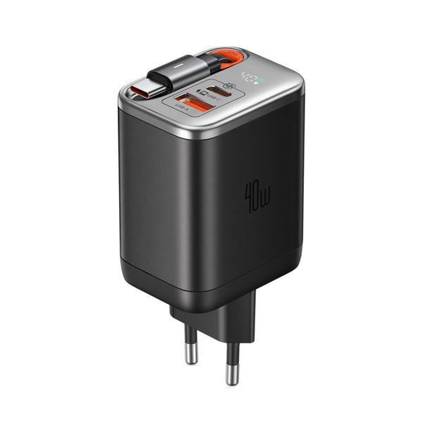 MCDODO CH-4280 40W Digital Display GaN Charger Built-in 65cm retractable