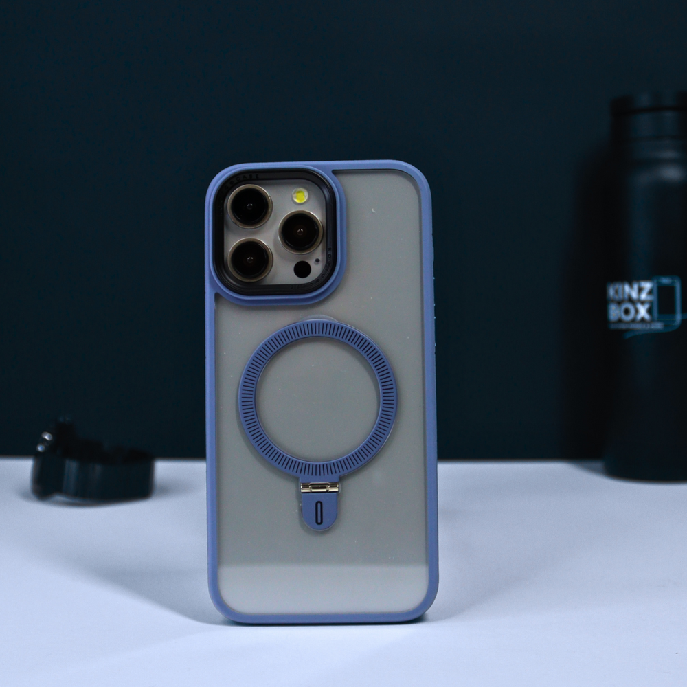 Clear iPhone Case with Colored Magsafe Ring