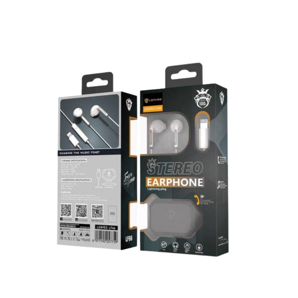 LENYES Stereo Wired Earphones LF66
