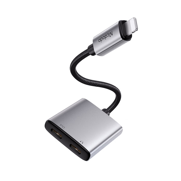 MCDODO CA-5560 2 in 1 Lightning to Dual Lightning Audio Adapter